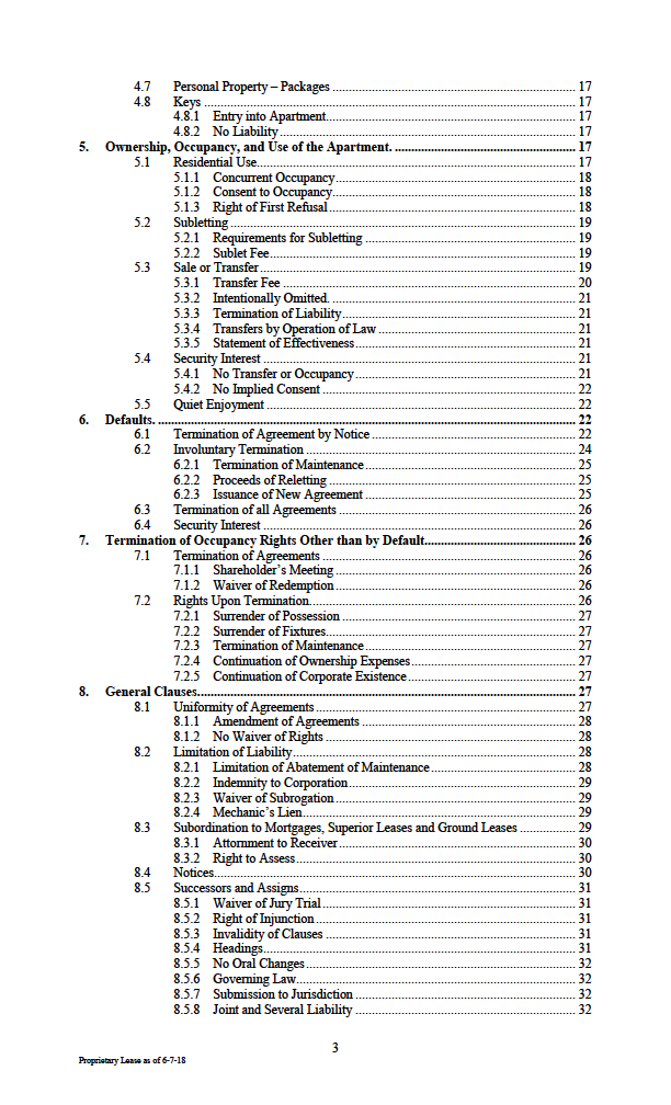 Sbt – Proprietary Lease